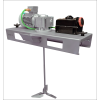 Agitatore Pmix IBC ATEX da 200 giri/min e 0,75 kW con turbina in acciaio inox STIL e sezionatore ATEX 2GD