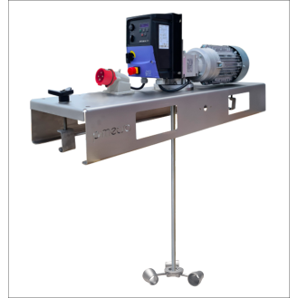 Agitatore Pmix IBC 200 rpm 0,75 kW con turbina Turbo Cup e azionamento a frequenza variabile-Leggi tutto