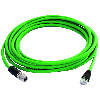 Câble de liaison STX M12x1-RJ45 VL codé X Cat.6A, 2 m