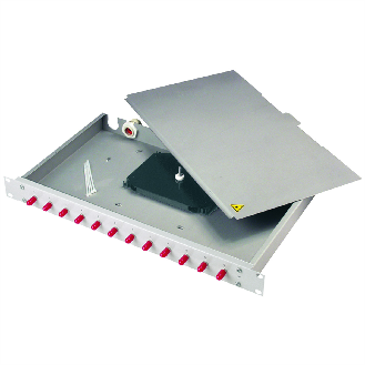 Panneau de brassage FO 19" BASIS ECO 1U, 24xLC-D, OM5, limette-Lire la description