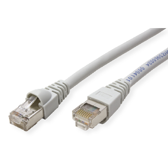 Cordon S/FTP Cat.6A LSOH gris 9,5 m-Lire la description