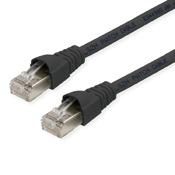 Cordon S/FTP Cat.6A LSOH noir 20 m Cordon S/FTP Cat.6A LSOH noir 20 m-Lire la description