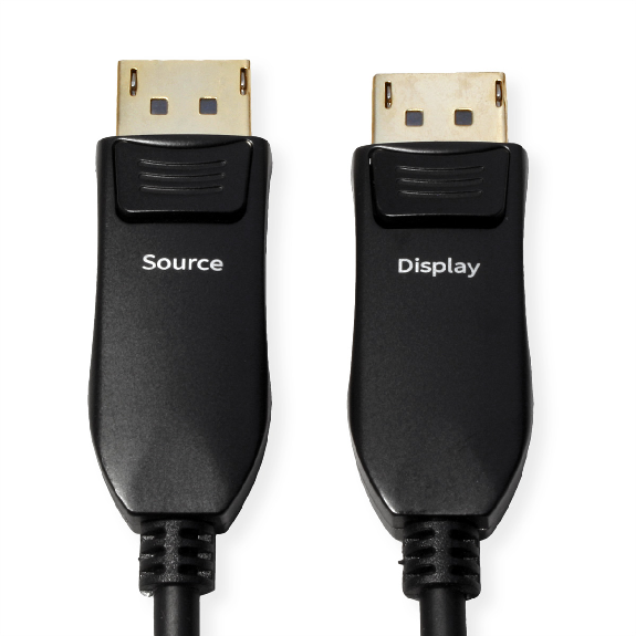 DisplayPort v2.1 Kabel (AOC), 10K@60Hz, 54Gbit/s, UHBR13.5, ST/ST, 50 m-Beschreibung lesen