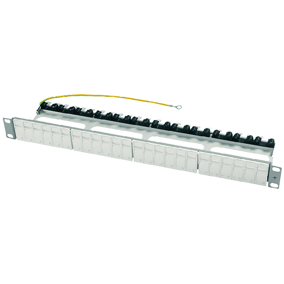 Support de module 19" Flex pour AMJ-S/AMJ/UMJ avec 24x modules snap-in RAL 7035 Support de module 19" Flex pour AMJ-S/AMJ/UMJ avec 24x modules snap-in RAL 7035-Lire la description