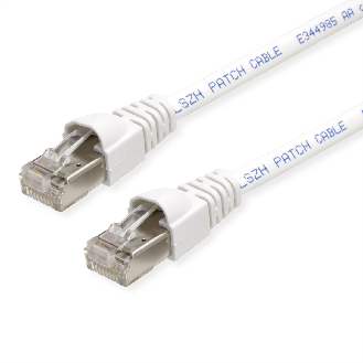 Cordon S/FTP Cat.6A LSOH blanc 15 m-Lire la description