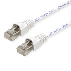 Cordon S/FTP Cat.6A LSOH blanc 15 m