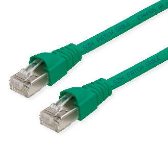 Cordon S/FTP Cat.6A LSOH vert 20 m-Lire la description