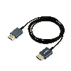 4K HDMI Ultra HD Kabel mit Ethernet, ST/ST, ultra-slim, koaxial, schwarz, 2 m