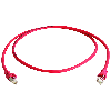 Patchkabel S/FTP Cat.6A 10/100/1000BT crossover rot 2 m