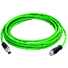 Câble patch STX M12x1-M12x1 VL codé X Cat.6A, 2 m