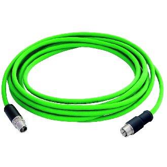 Câble patch STX M12x1-M12x1 VL codé X Cat.6A, 2 m-Lire la description