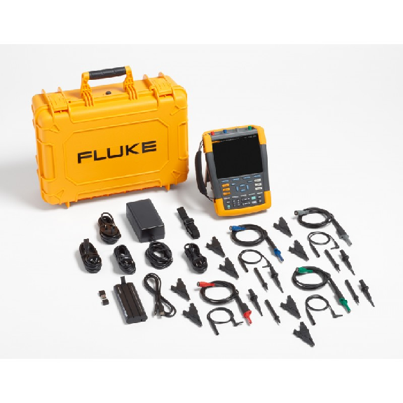 Kit Fluke 190-104S - ScopeMeter Oscilloscope KIT couleur 4x100 mhz -FLUKE-190-104-III/S-Lire la description