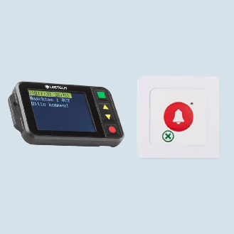 Système de pager à écran couleur avec bouton d'appel d'urgence-Lire la description