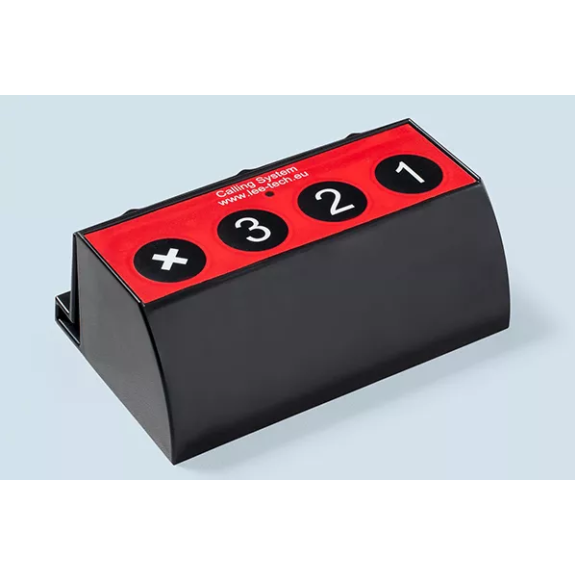 Quatre boutons-poussoirs, grand modèle (ou pour les circuits), EC-15CB, 2x AAA 1.5V (100000 clics/env. 3 ans)-Lire la description