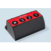 Quatre boutons-poussoirs, grand modèle (ou pour les circuits), EC-15CB, 2x AAA 1.5V (100000 clics/env. 3 ans)