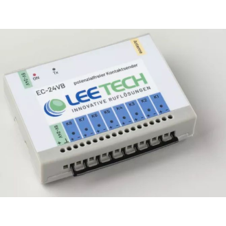 Emetteur à huit contacts EC-24VB, 5-24V DC (réglable) par prise creuse ou câble-Lire la description