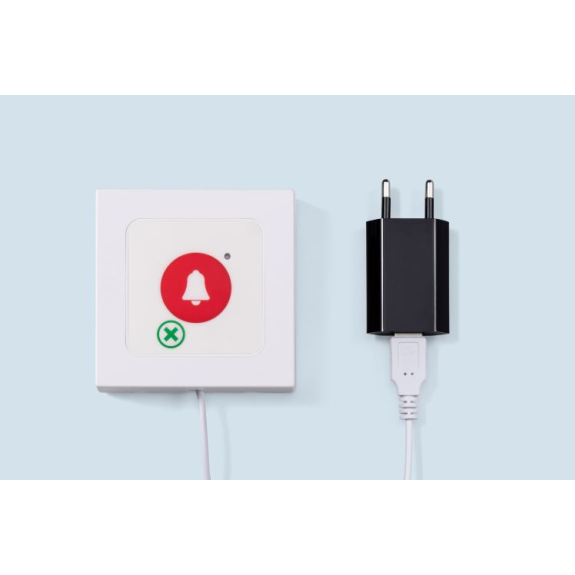 Deux boutons-poussoirs avec un bloc dalimentation , EC-17CB/DC, 2x AAA 1.5V Alk.-Lire la description