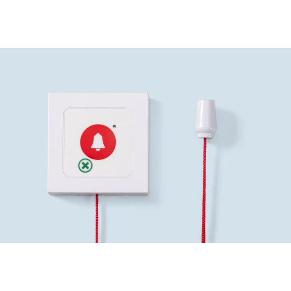 Deux boutons-poussoirs avec interrupteur à tirette, EC-17CB/L, 2x AAA 1.5V Alk.-Lire la description