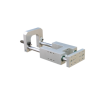 Unidad de guía H clásica para cilindro ISO6432 Ø25 carrera 160 mm, cojinetes lisos