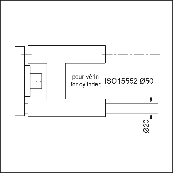 Unità di guida H Classic per cilindro ISO15552 Ø50 corsa 200 mm, boccole lisci-Leggi tutto