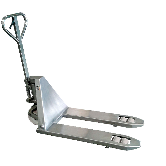 Schefer Gabelhubwagen Premium Edelstahl Tragkraft 2000kg Gabellänge 800mm-Beschreibung lesen