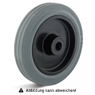 Rollcart TPE-Rolle Ø80x32mm in grau 80kg Tragkraft-Beschreibung lesen