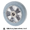 Rollcart Schwerlast Elastik-Rolle Ø250x50mm in blaugrau mit 400kg Tragkraft und Guss-Felge