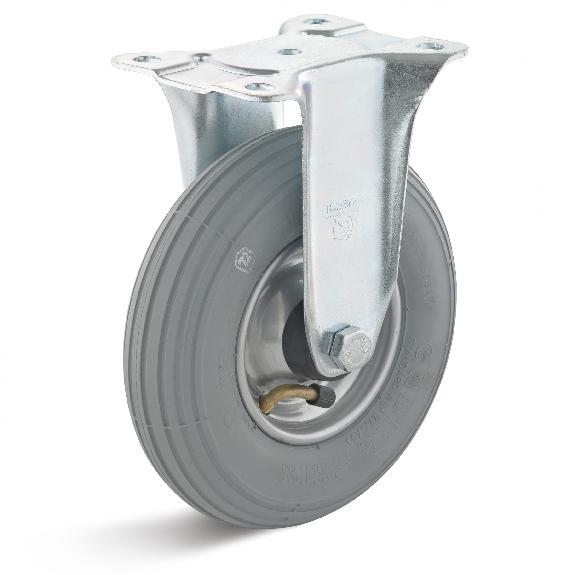 Rollcart Luft- Bockrolle Ø200x50mm Stahlfelge mit Rillenprofil und 75kg Tragkraft-Beschreibung lesen