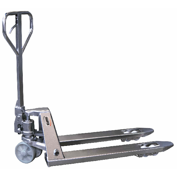 Schefer Gabelhubwagen ECO Professional Edelstahl Tragkraft 2500kg Gabellänge 800mm-Beschreibung lesen
