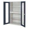 Großvolumenschrank mit Sichtfenstertüren 1950x1130x590mm