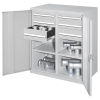 Beistellschrank mit Mitteltrennwand und Vollblechtüren