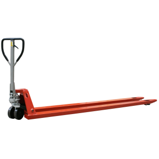 Gabelhubwagen mit langer Gabel 3000 mm, Tragkraft 2000 kg-Beschreibung lesen