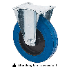 Rollcart Elastik-Bockrolle Ø100x32mm in blau 125kg Tragkraft mit Kunststoff-Felge