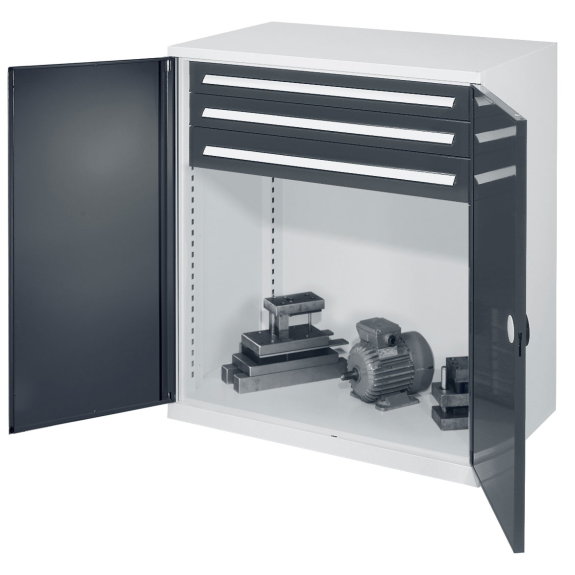 Robuster Beistellschrank ohne Mitteltrennwand 1110x1000x600mm-Beschreibung lesen