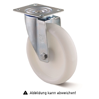 Rollcart Polyamid -Lenkrolle Ø125x35mm 200kg Tragkraft-Beschreibung lesen