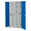 Kappes RasterPlan Vertikalschränke 1950x1000x600mm Modell 85 Doppelwandtüren enzianblau