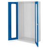 Kappes Schwerlastschränke ohne Mitteltrennwand 1950x1000x600mm Modell 40 Sichtfenstertüren enzianblau