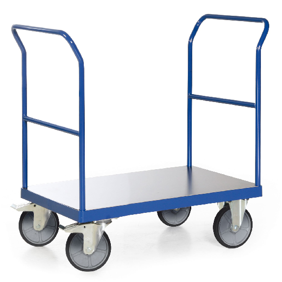 Protaurus Plattformwagen F600 mit 2 Schiebebügeln ohne Bordkante 1000x600mm-Beschreibung lesen