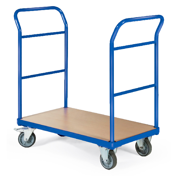 Protaurus Plattformwagen mit 2 Schiebebügeln ohne Bordkante 1000x600mm-Beschreibung lesen