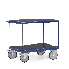 Tischwagen mit 2 Ladeflächen und Schiebegriff, Tragkraft 600 kg