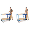 Tischwagen mit Totmannbremse und 2 Ladeflächen 1000x700mm