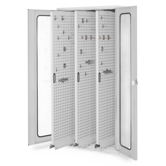 Vertikalschrank 1950x1000x600mm mit Sichtfenstertüren-Beschreibung lesen