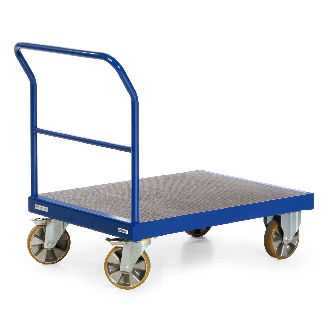Plattformwagen mit Schiebebügel, Tragkraft 2200 kg, Maße 2000 x 800 mm-Beschreibung lesen