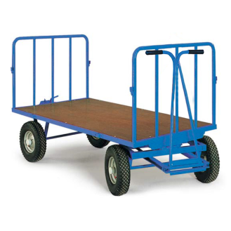 Protaurus Handpritschenwagen Serie 420 Stirnwände 500mm hoch Luftbereifung 1600x900mm-Beschreibung lesen