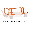 Rollwagen mit 4 Stahlrohrwänden, 750 mm hoch