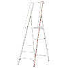 Plattformleiter mit langem Handlauf und 6 Stufen
