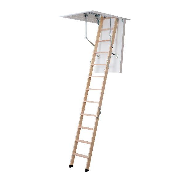 Dolle Bodentreppe clickFIX 3-teilig bis 274cm Raumhöhe mit U-Wert 0,49 Deckenöffnung 130x70cm-Beschreibung lesen