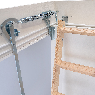 Dolle Bodentreppe clickFIX 3-teilig bis 274cm Raumhöhe mit U-Wert 0,49 Deckenöffnung 130x70cm-Beschreibung lesen