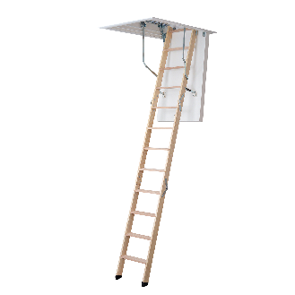 Dolle Bodentreppe clickFIX 3-teilig bis 274cm Raumhöhe mit U-Wert 0,49 Deckenöffnung 130x70cm-Beschreibung lesen