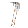 Dolle Bodentreppe clickFIX 3-teilig bis 274cm Raumhöhe mit U-Wert 0,49 Deckenöffnung 130x70cm